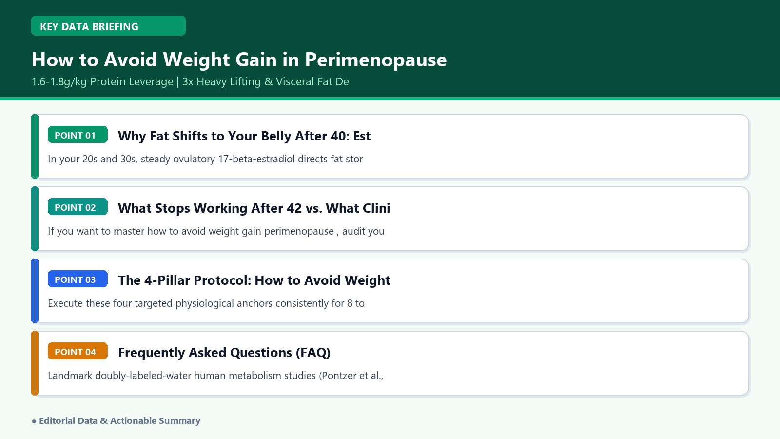 how to avoid weight gain perimenopause protein leverage and polarized training clinical infographic