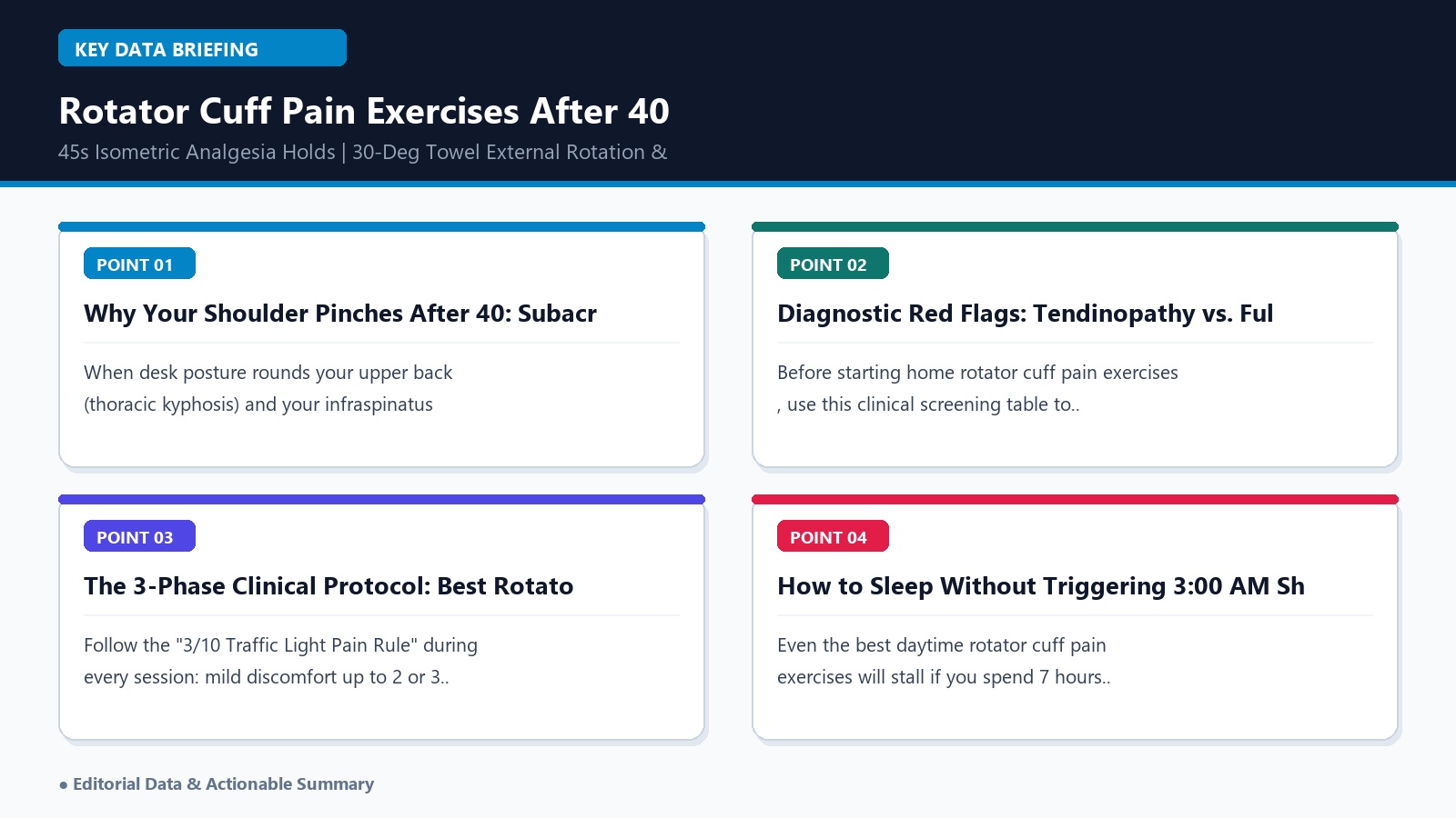 rotator cuff pain exercises 3-phase rehabilitation progression and subacromial space infographic